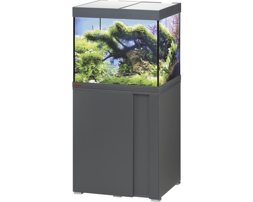 EHEIM Aquariumcombinatie Vivaline 150 L met LED-verlichting, verwarming, filter en onderkast antraciet 61x51x124 cm