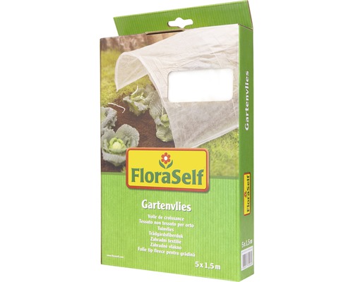 FLORASELF Tuinvlies wit 17g/m² 5x1,5m M/UV