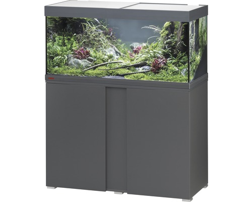 EHEIM Aquariumcombinatie VivaLine 180 L met LED-verlichting, verwarming, filter en onderkast antraciet 101x41x119 cm