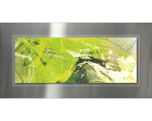 Abstracte muurdecoratie met kleuraccenten