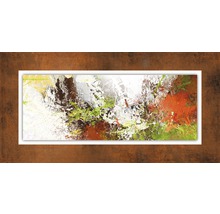 Schilderij met abstract kleurpatroon in lijst