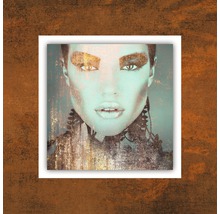 Decoratieve wandafbeelding met abstract vrouwenportret