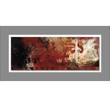 Abstracte wanddecoratie met letters en kleuraccenten