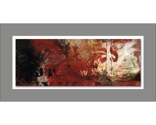 Abstracte wanddecoratie met letters en kleuraccenten
