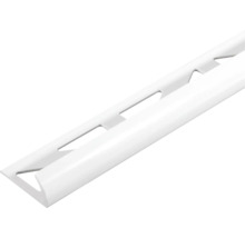 DURAL Kwartrond-profiel Durabord DBP 1230 PVC wit, lengte 250 cm hoogte 12,5 mm