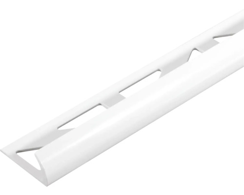 DURAL Kwartrond-profiel Durabord DBP 830 PVC wit, lengte 250 cm hoogte 8 mm