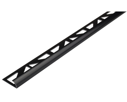 DURAL Kwartrond-profiel Durabord DBP 833 PVC zwart, lengte 250 cm hoogte 8 mm