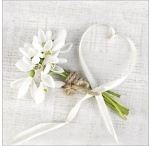 Boeket sneeuwklokjes met lint