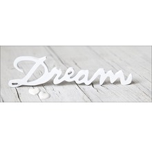 Decoratie opschrift Droom met twee harten