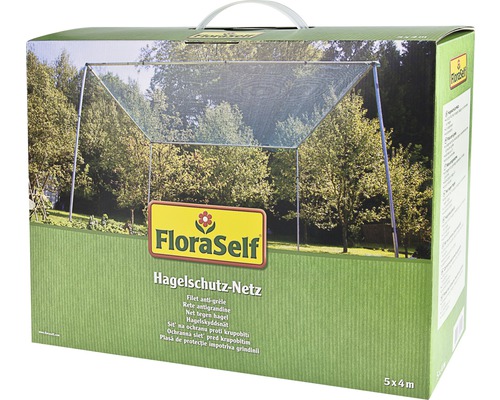 Verpakking van het FloraSelf hagelnet 5x4 meter