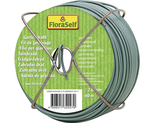 FLORASELF Tuindraad rubber 40m 2mm-0