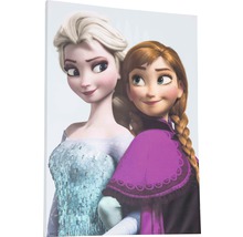 Canvas schilderij met de personages Anna en Elsa uit de film Frozen