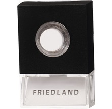 Friedland belknop met naamplaatje