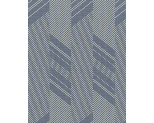 MARBURG Vliesbehang 30807 Montego grafisch blauw Behang met zigzagpatroon