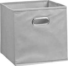 Opbergbox grijs stof 28x28x28 cm