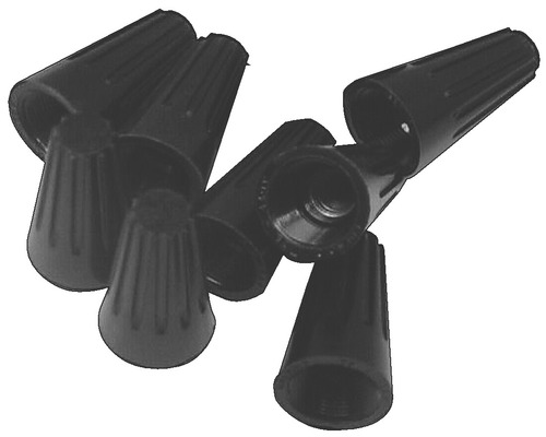 Lasdoppen 0,34-6 mm² zwart, 50 stuks