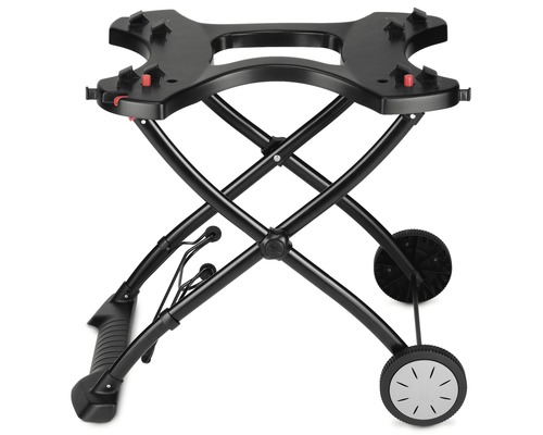 Verrijdbare draagbare barbecue trolley.