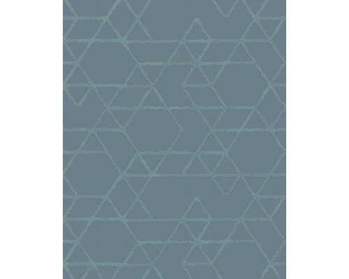 MARBURG Vliesbehang 30824 Montego grafisch blauw/groen Textielbehang met geometrisch patroon
