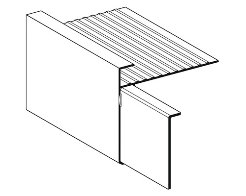 Illustratie van een traprandprofiel
