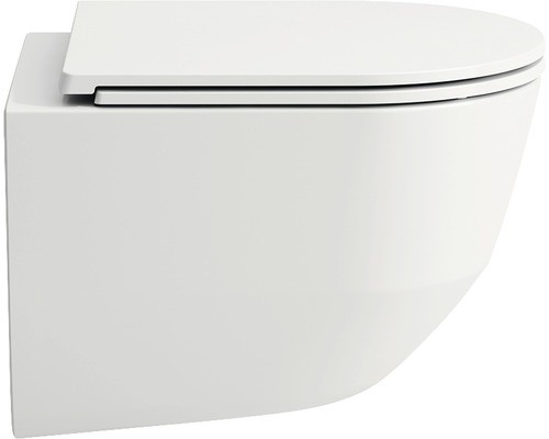 Wandcloset met diepspoeling, gesloten spoelrand en toiletzitting