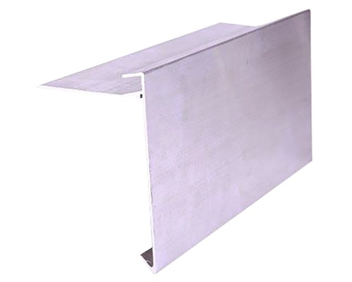 Daktrim aluminium 60 x 45 mm lengte 2500 mm Aluminium afwerkprofiel