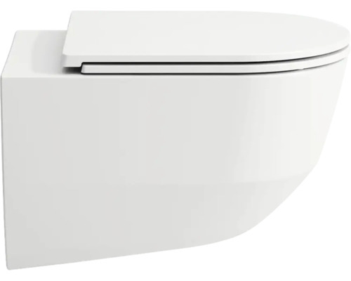 Wandhangend diepspoeltoilet met toiletzitting