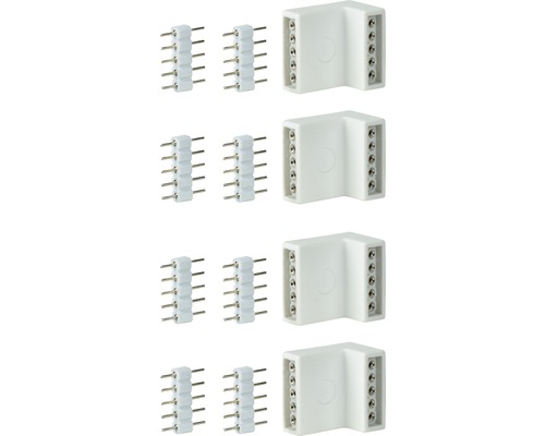 PAULMANN MaxLED Hoekverbinder 17x16 mm wit, 4 stuks PAULMANN MaxLED Hoekverbinder 17x16 mm wit, 4 stuks