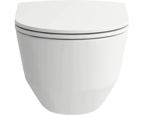 Hangtoilet van keramiek met deksel