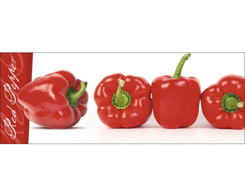 Rij rode paprika''s