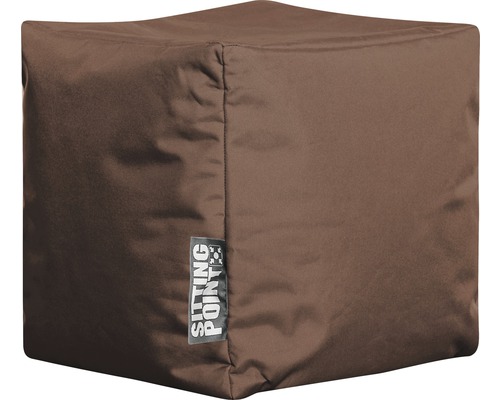 SITTING POINT Poef Cube Scuba bruin 40x40x40 cm SITTING POINT Poef Cube Scuba bruin 40x40x40 cm