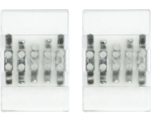 Twee LED strip verbindingsstukken