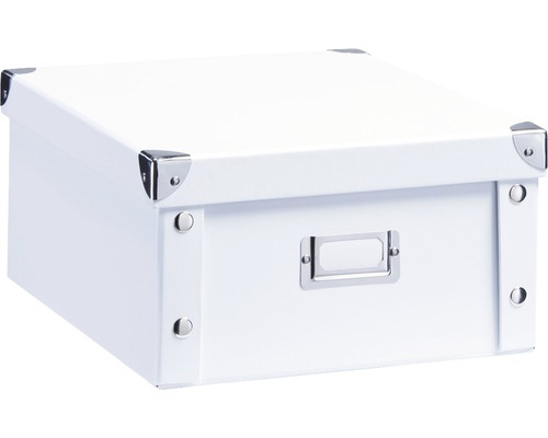 Opbergbox wit karton 31x26x14 cm