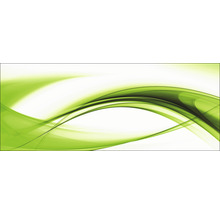 Abstracte groene golven op een witte achtergrond