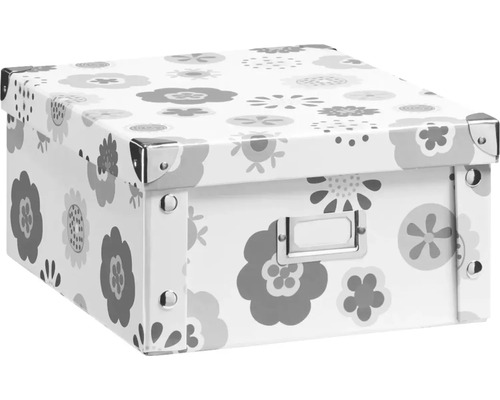 Opbergbox bloemen karton 31x26x14 cm