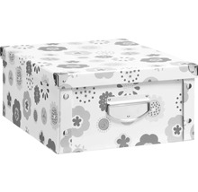 Decoratieve opbergdoos met bloemmotief en deksel