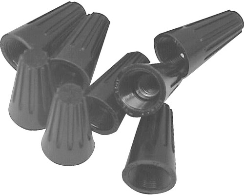 Lasdoppen 0,34-6 mm² zwart, 10 stuks
