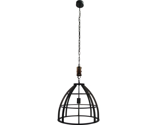 Hanglamp met metalen kooi en kettingophanging
