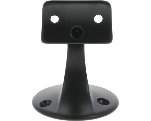 Zwarte leuninghouder voor wandmontage