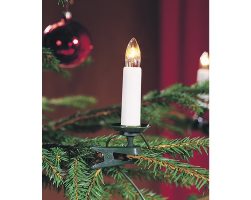 Elektrische kerstboomkaars met clip voor bevestiging aan de kerstboom