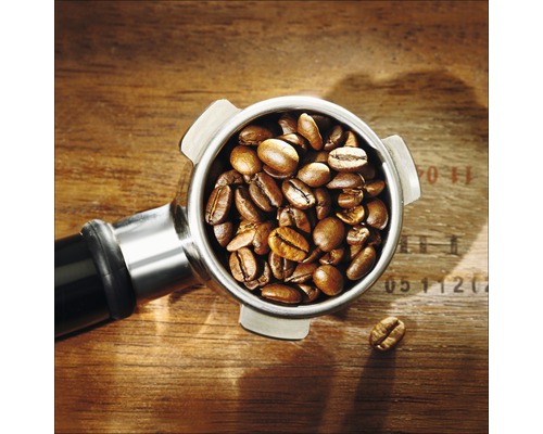 PURE LIVING Schilderij glas Coffee Arabica II 20x20 cm