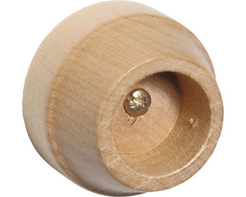 Houten kledingroedehouder met schroef