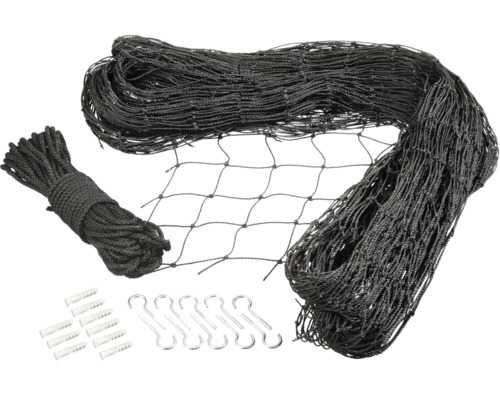 Katten beschermnet 2 x 4 m, zwart Katten beschermnet 2 x 4 m, zwart