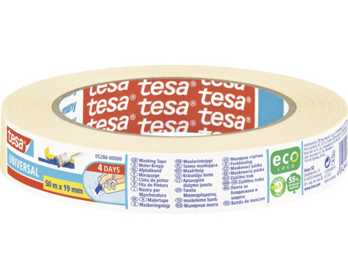 TESA Schilderstape universal beige 50 m x 19 mm Tesa Universal schilderstape 50 meter x 19 millimeter