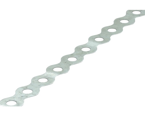 STARX Bandijzer gegolfd geperforeerd 17x0,8 mm verzinkt, 10 meter STARX Bandijzer gegolfd geperforeerd 17x0,8 mm verzinkt, 10 meter