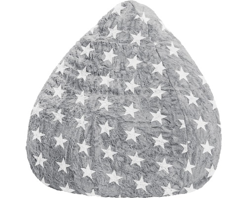 SITTING POINT Zitzak Fluffy Stars L grijs 70x90 cm SITTING POINT Zitzak Fluffy Stars L grijs 70x90 cm