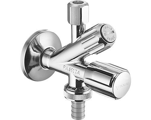 SCHELL Hoekstopkraan haaks 1/2" x 10 mm met filter en uitloop SCHELL Hoekstopkraan haaks 1/2" x 10 mm met filter en uitloop