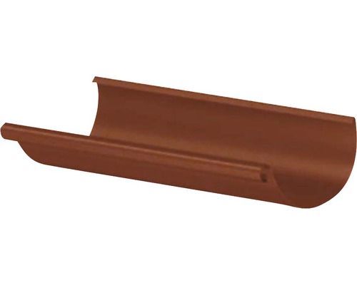 PRECIT Mastgoot staal RAL 3009 oxiderood Ø 125 mm, 4000 mm Halfronde dakgoot van metaal