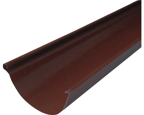 PRECIT Mastgoot staal RAL 8017 chocolate brown Ø 125 mm, 4000 mm Kunststof dakgoot