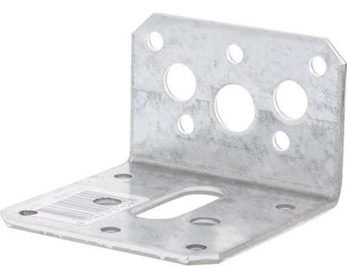 GB Hoekanker vlak 40x60x60 mm verzinkt Metalen hoekverbinding met gaten voor bevestiging