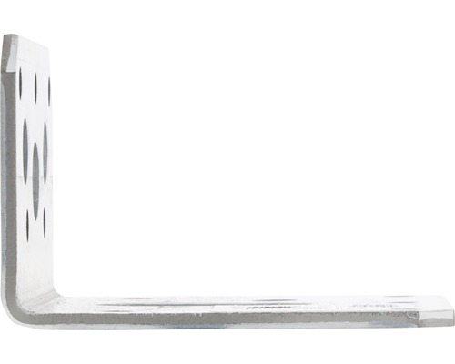 Hoekverbinder van metaal met gaten